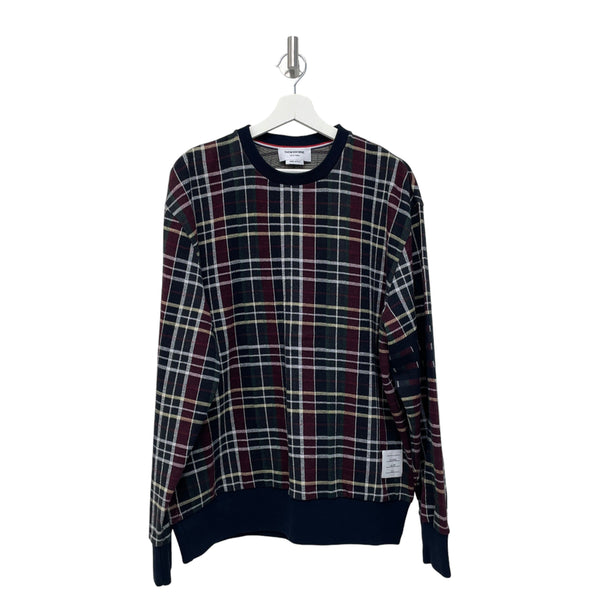 [BUNJANG] Thom Browne Jacquard Check Sweatshirt / [5] 톰브라운 MJT500A 자카드 체크 맨투맨 티셔츠H00357