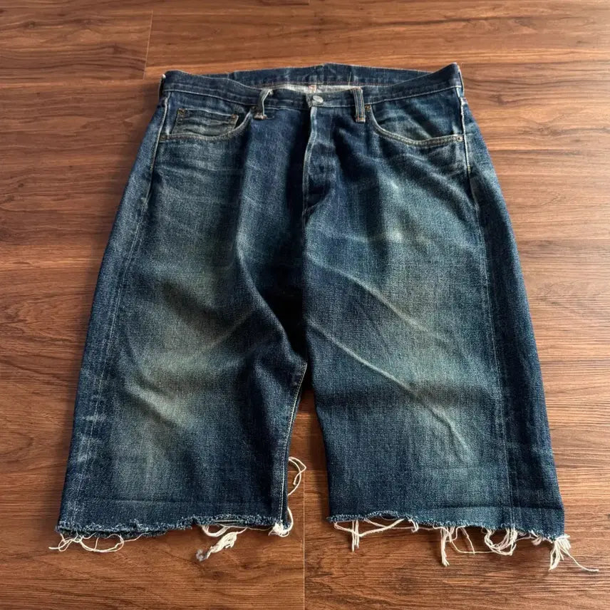 [BUNJANG] Studio D'achisan Selvage Cut-off Denim Shorts / [34]스튜디오 다치산 셀비지 컷오프 데님 쇼츠