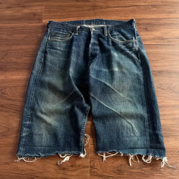 [BUNJANG] Studio D'achisan Selvage Cut-off Denim Shorts / [34]스튜디오 다치산 셀비지 컷오프 데님 쇼츠