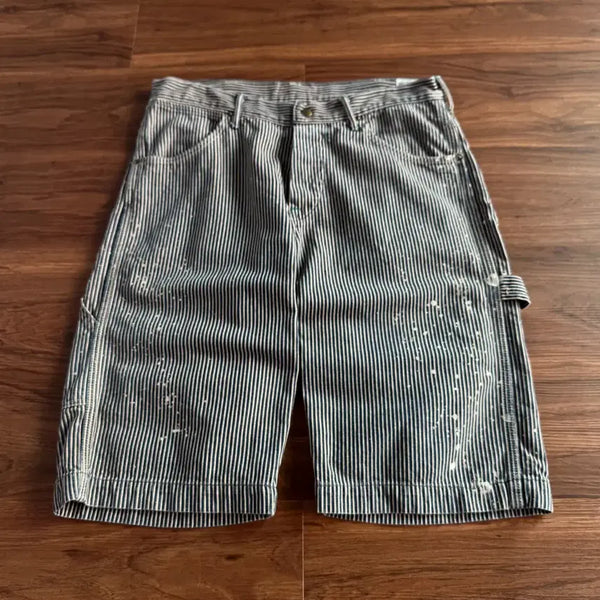 [BUNJANG] OrSlow Hickory Painting Work Shorts / [32]오어슬로우 히코리 페인팅 워크 쇼츠