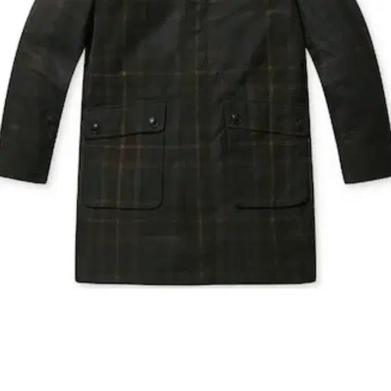 [BUNJANG] Kolon Sport Series Wax Coated Check Trench Coat / 코오롱 시리즈 체크 왁스코팅 코트(바버 뷰포트 st)