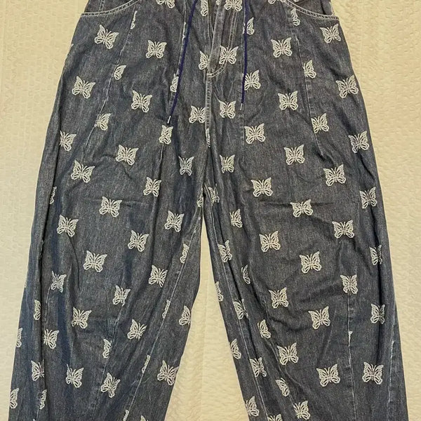 [BUNJANG] Needles HD Butterfly Denim Pants M 10oz / [M] 니들스 HD 나비 데님 팬츠 10oz