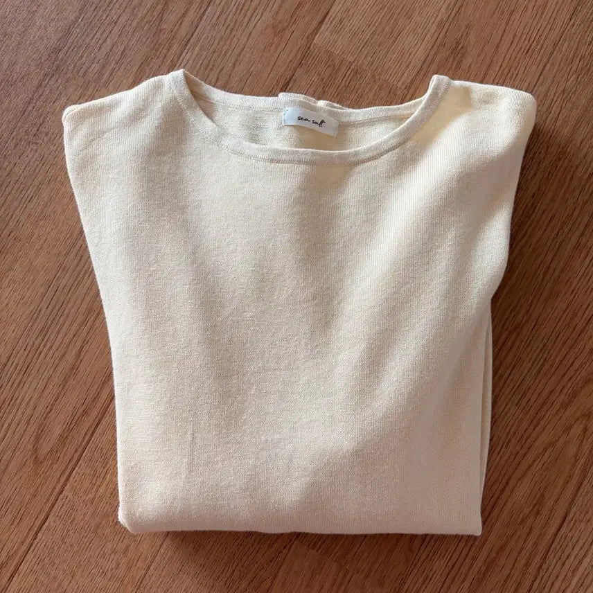 [BUNJANG] Sea Salt Ramie Knit Size 3 / 씨솔트 라미 니트 3사이즈