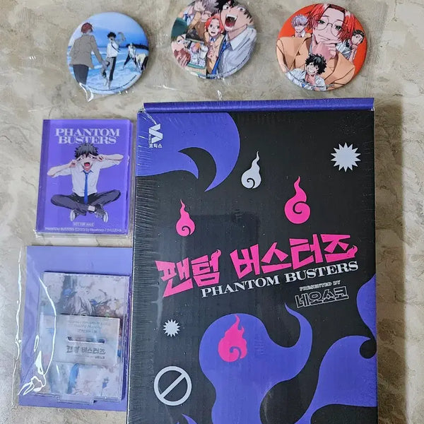 [BUNJANG] Phantom Busters Limited Edition Vol. 3 Acrylic Stand & Can Badges Bundle Set (Sealed) / 미개봉 팬텀버스터즈 특전