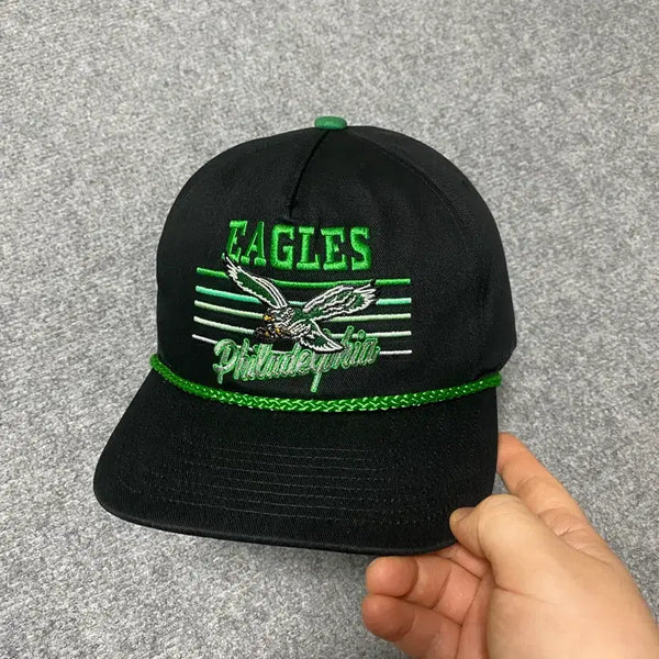 [BUNJANG] Mitchell & Ness Philadelphia Eagles Snapback Cap with Rope Detail - NFL Retro Hat / Mitchell & Ness 필라델피아 이글스 스냅백 캡 로프장식 NFL 레트로 모자