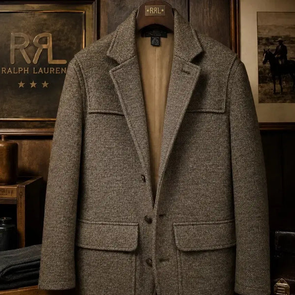 [BUNJANG] RRL Herringbone 100% Wool Sports Coat Jacket - Size S / [S] RRL 헤링본 100% 울 스포츠 코트 자켓
