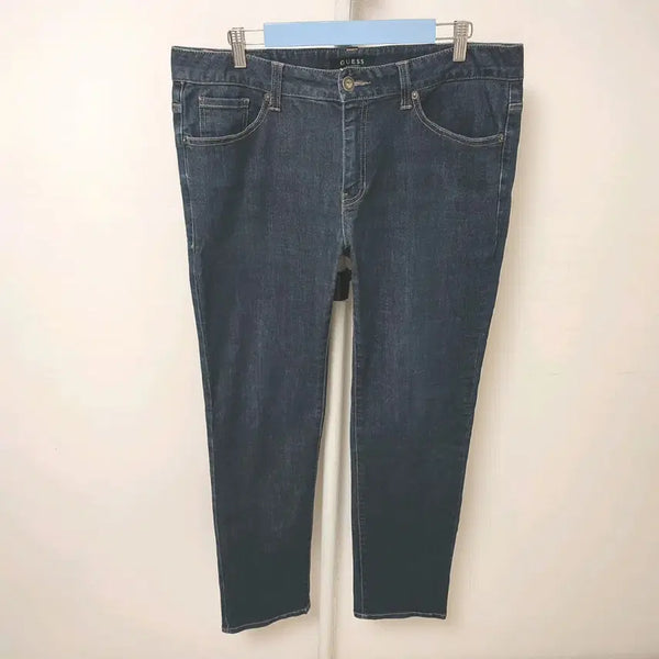 [BUNJANG] Guess Men's Spandex Denim Pants Metal Triangle Logo / [36] 게스 남성 스판 청바지 금속 삼각 데님팬츠