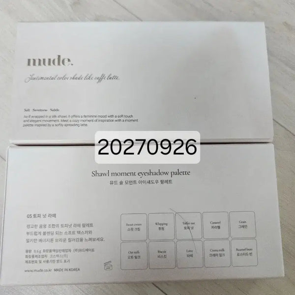 [BUNJANG] MUrd Seoul Moment Eyeshadow Palette 05 Toffeenut Latte / 뮤드 숄 모먼트 아이섀도우 팔레트 05 토피넛 라떼