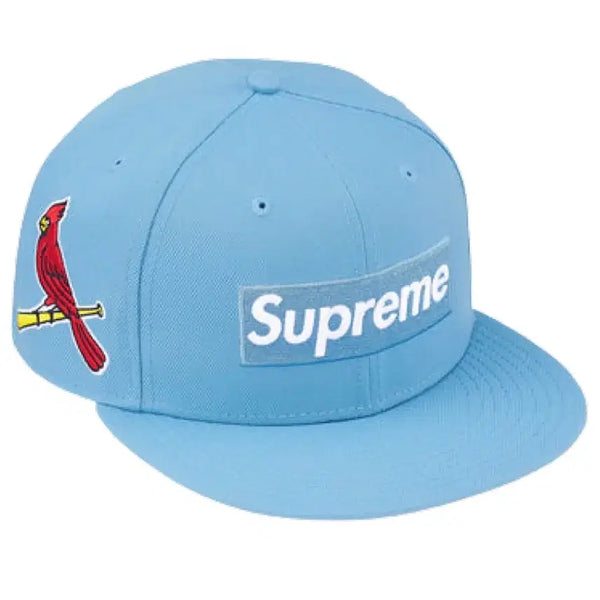 [BUNJANG] Supreme x New Era Box Logo Cap Saint Cardinal Blue / 슈프림 x 뉴에라 박스로고 모자 세인트 카디널 블루
