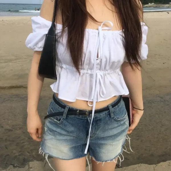 [BUNJANG] Our Cabinet Dolce Linen Blouse / 아워캐비넷 dolce linen blouse