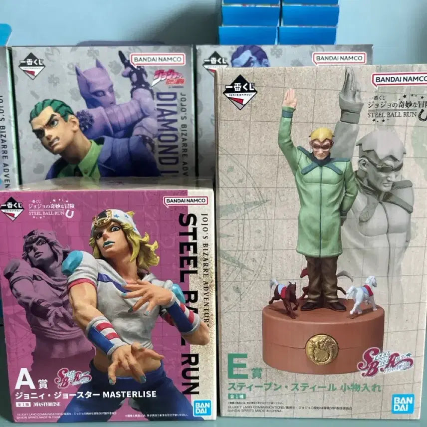 [BUNJANG] JoJo's Bizarre Adventure: Steel Ball Run Kuji A Prize Johnny, E Prize Steven Steel + Lower Prize Figures / 죠죠 스틸볼런 쿠지 a상 죠니, e상 스티븐스틸+하위상