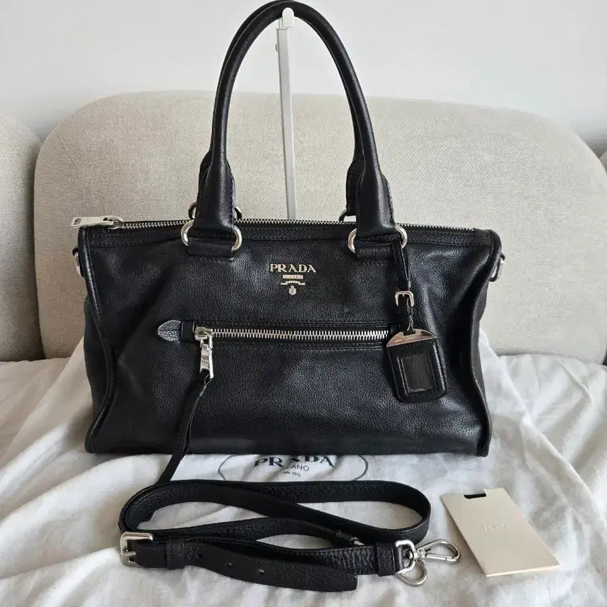 [BUNJANG] Prada Vitello Daino Motorbag / 프라다 비텔로 다이노 모터백