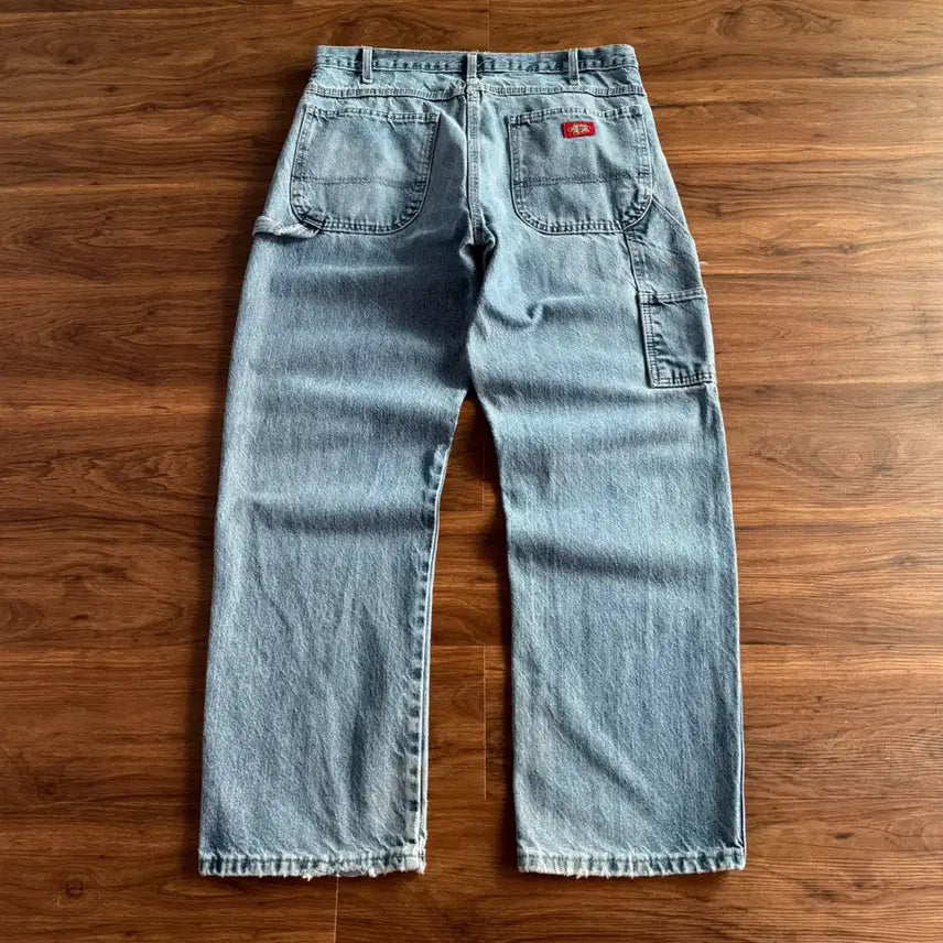 [BUNJANG] Dickies USA Vintage Painted Carpenter Work Denim Pants / [34]디키즈 USA 빈티지 페인팅 카펜터 워크 데님 팬츠