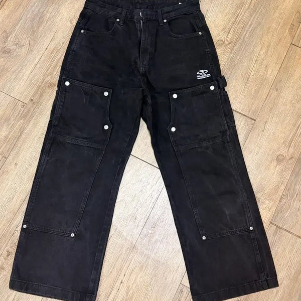 [BUNJANG] Travel Carpenter Denim Pants Black M / 트래블 카펜터 데님팬츠 블랙 M