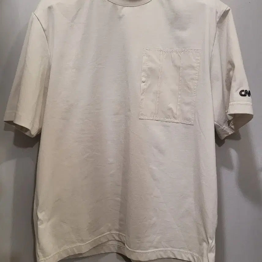 [BUNJANG] CN Patch Pocket Short Sleeve T-Shirt Beige / CNN반팔 티셔츠 베이지색
