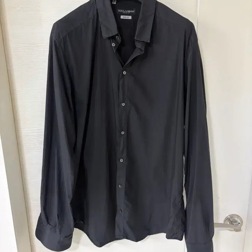 [BUNJANG] Dolce & Gabbana Gold Line Black Shirt / 돌체앤가바나 골드 블랙 셔츠