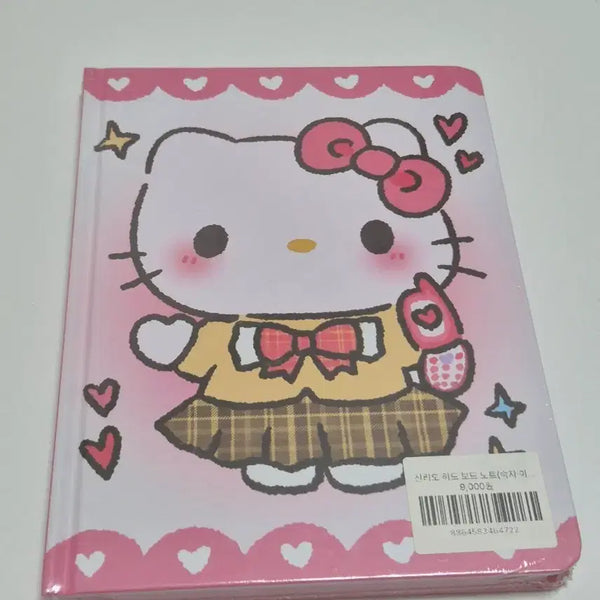 [BUNJANG] Hello Kitty School Uniform Hardboard Notebook / 교복키티 하드보드 노트