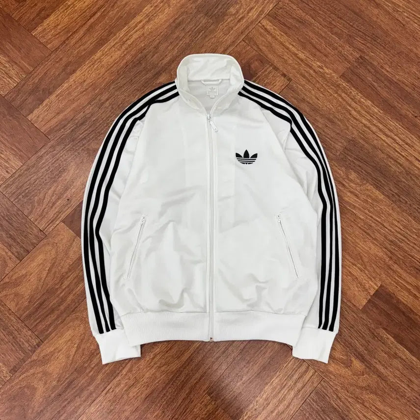 [BUNJANG] Adidas Firebird White Training Track Top Jersey / M(105) 아디다스 파이어버드 화이트 트레이닝 트랙탑 져지