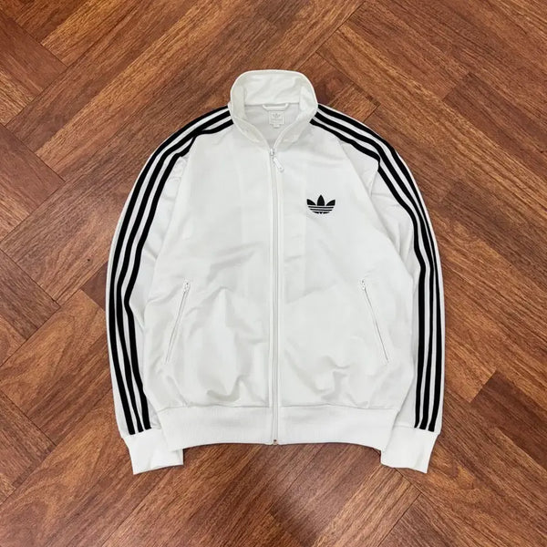 [BUNJANG] Adidas Firebird White Training Track Top Jersey / M(105) 아디다스 파이어버드 화이트 트레이닝 트랙탑 져지