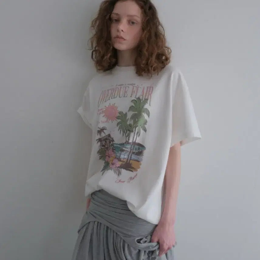 [BUNJANG] Overdue Flare Short Sleeve T-Shirt / 오버듀플레어 반팔티