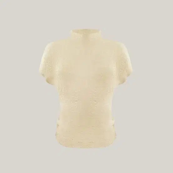 [BUNJANG] Jade Mong Wrinkled Pleats Top Vanilla / 제이드몽 쭈글이 플리츠 탑 바닐라색상 구해용!!