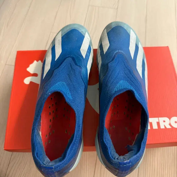 [BUNJANG] Adidas X Crazyfast LL FG Soccer Cleats - Blue/White - 260mm / 아디다스 엑스 X 크레이지패스트 LL FG 260