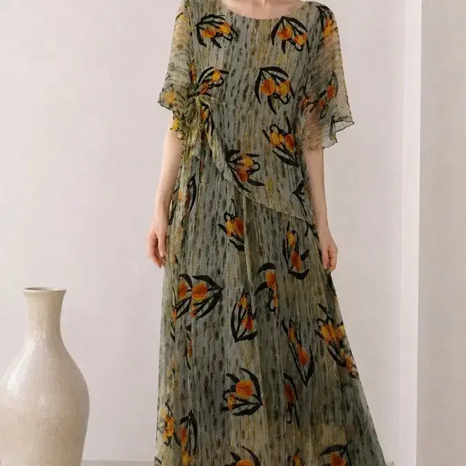 [BUNJANG] Diane von Furstenberg Silk Dress / 다이앤 본 퍼스텐버그  실크 원피스
