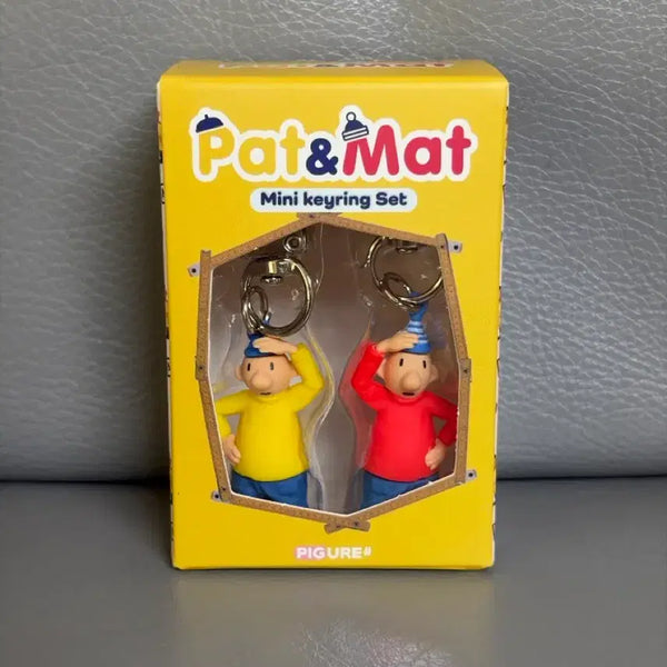 [BUNJANG] Pat & Mat Mini Figure Keyring Set (Sealed) / [미개봉] 패트와 매트 미니 피규어 키링 세트