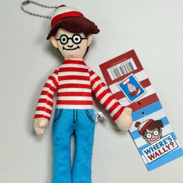 [BUNJANG] Where's Wally? Wally Plush Keychain 20cm / 월리를 찾아라 월리 플러시 인형 키링 20cm 새상품 정품 레트로