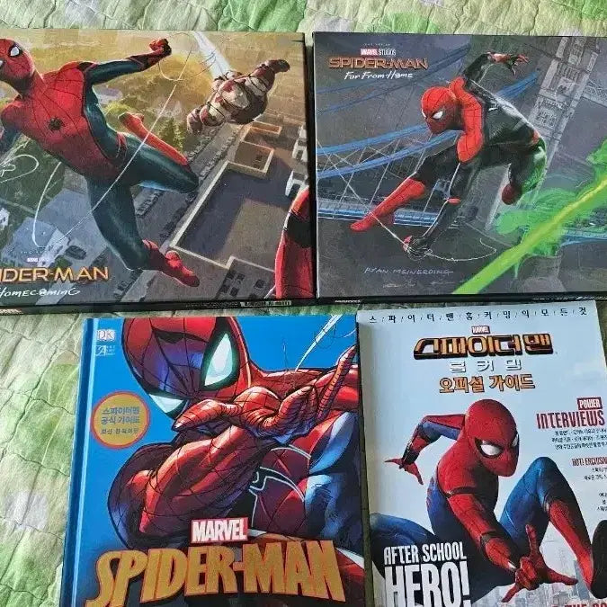 [BUNJANG] Spider-Man Art Books and Encyclopedia Bundle / 스파이더맨 책 일괄 판매