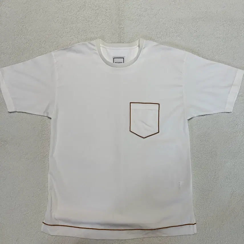 [BUNJANG] WooYoungmi Paris White Pocket T-Shirt / [새상품급] 우영미 파리 화이트 포켓 반팔 48
