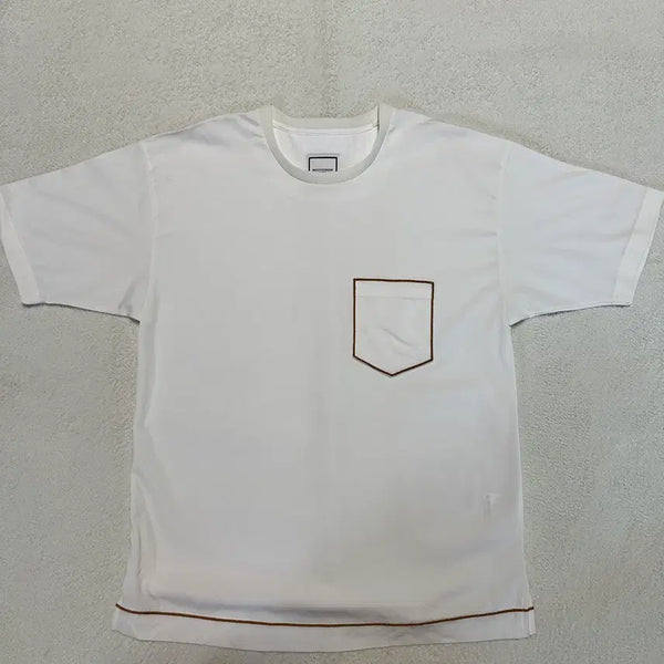 [BUNJANG] WooYoungmi Paris White Pocket T-Shirt / [새상품급] 우영미 파리 화이트 포켓 반팔 48
