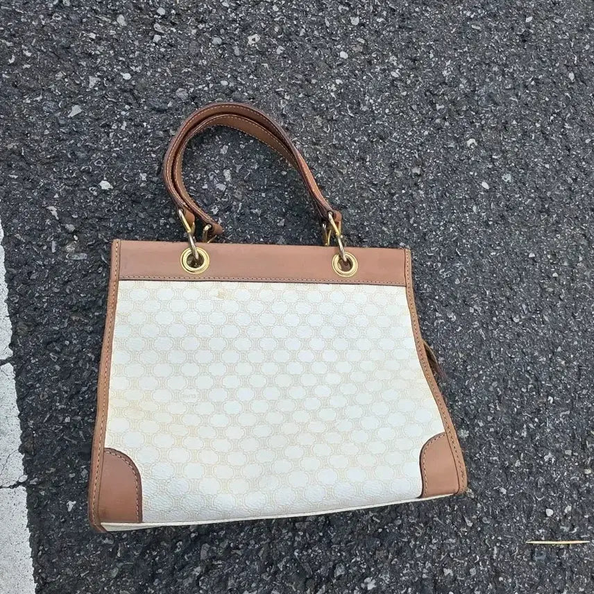 [BUNJANG] Celine Maxi Box Bag Tote Bag Ivory Brown / 셀린느 맥시 박스백 토트백 아이보리 브라운