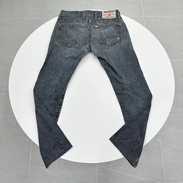 [BUNJANG] True Religion Joey Big T Stitch Semi Bootcut Jeans Women's Size 30x33 / 트루릴리전 조이 빅티 스티치 데님팬츠 여성 세미부츠컷 30X33
