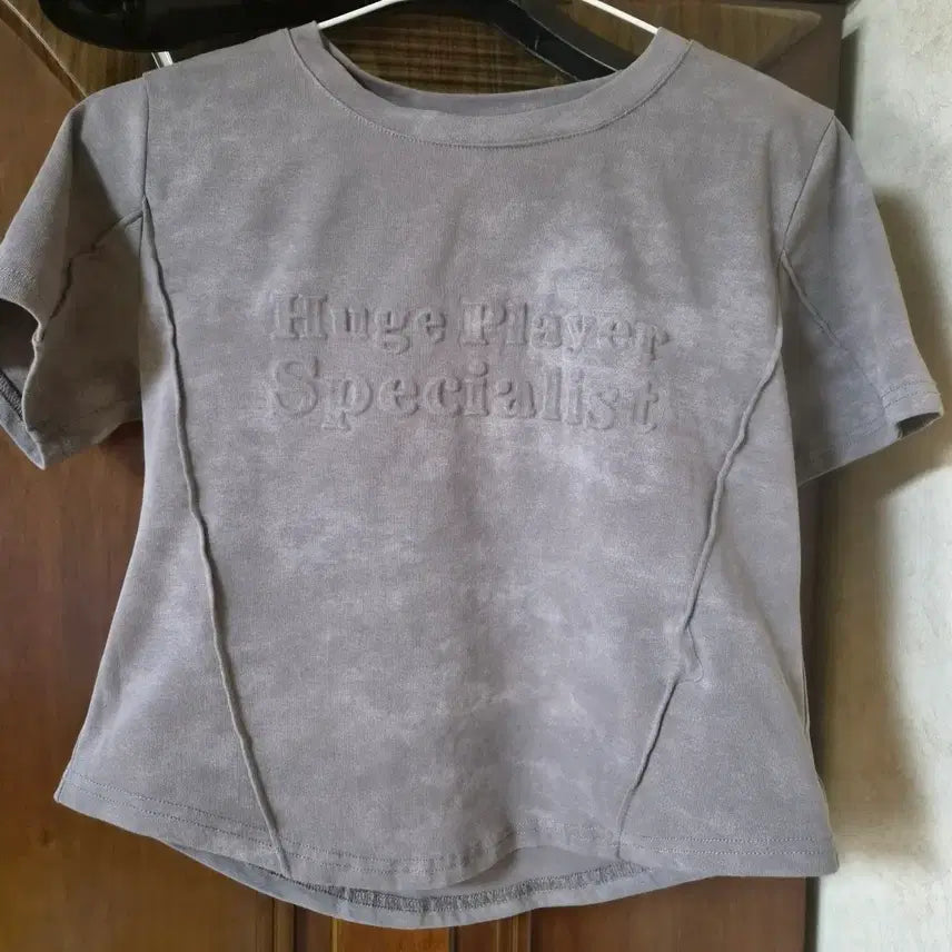 [BUNJANG] Vintage Washed Hem Semi-Sheer Short Sleeve T-Shirt / 빈티지 워싱 밑단 굴림 반팔티