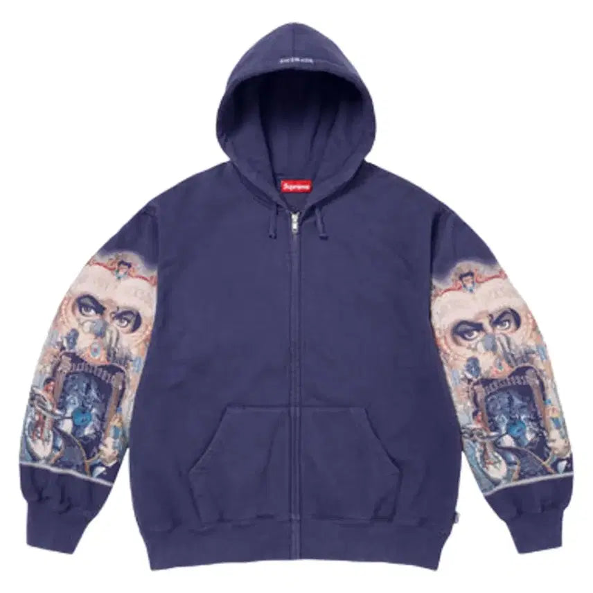 [BUNJANG] Supreme Michael Jackson Hoodie Blue S / 슈프림 마이클잭슨 후드 집업 블루 S