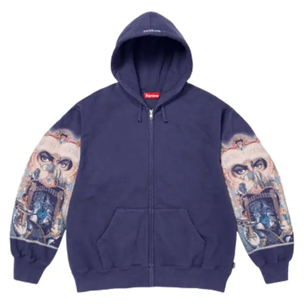 [BUNJANG] Supreme Michael Jackson Hoodie Blue S / 슈프림 마이클잭슨 후드 집업 블루 S