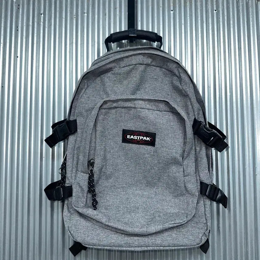 [BUNJANG] Eastpak Sunday Grey Backpack with Laptop Compartment / [FREE] 이스트팩 EASTPAK 선데이 그레이 노트북 수납 백팩