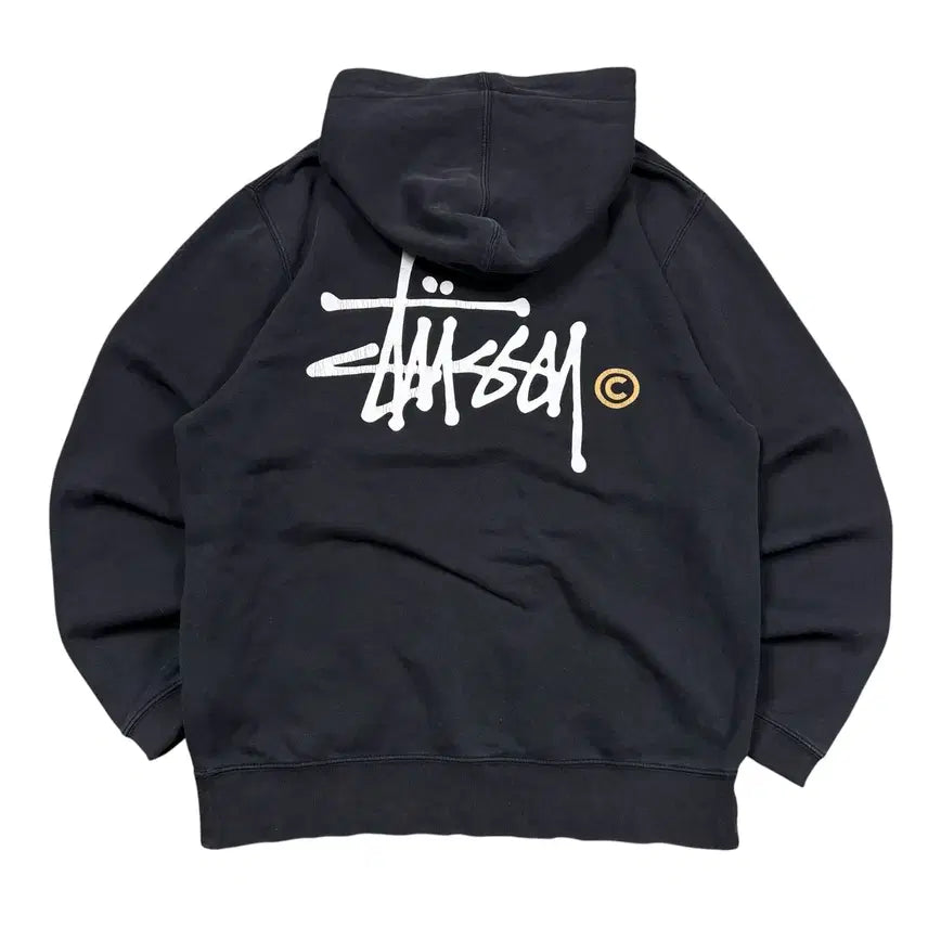 [BUNJANG] Stussy Black Hoodie / 스투시 블랙 후드티
