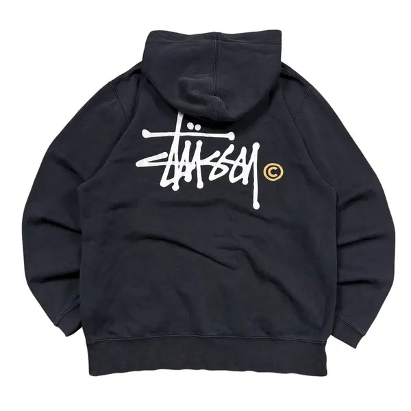 [BUNJANG] Stussy Black Hoodie / 스투시 블랙 후드티