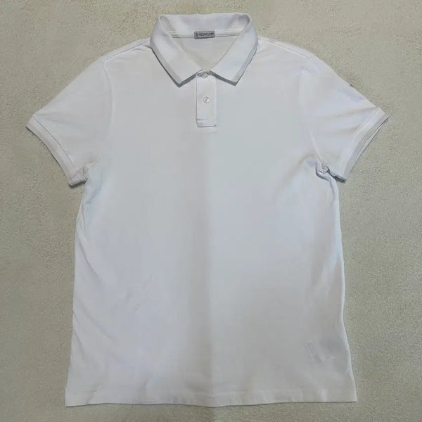 [BUNJANG] Moncler White Polo T-Shirt XL / [새상품급] 몽클레어 화이트 카라티 XL