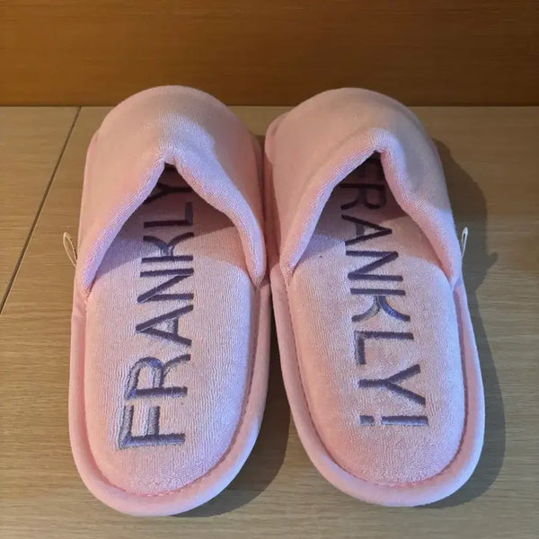 [BUNJANG] FRANKLY! Terry Square Slipper Baby Pink / 핑크색 슬리퍼 "FRANKLY!" M (새상품)