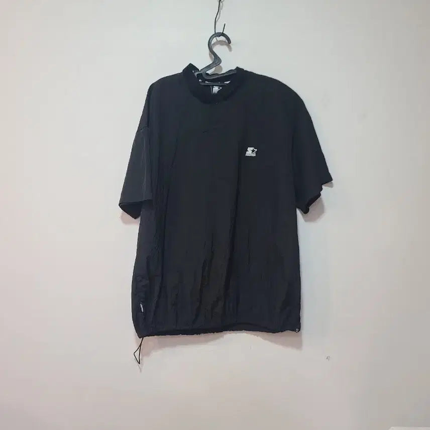 [BUNJANG] Starter Black Windbreaker Short Sleeve T-Shirt / 스타터 블랙 바람막이 반팔