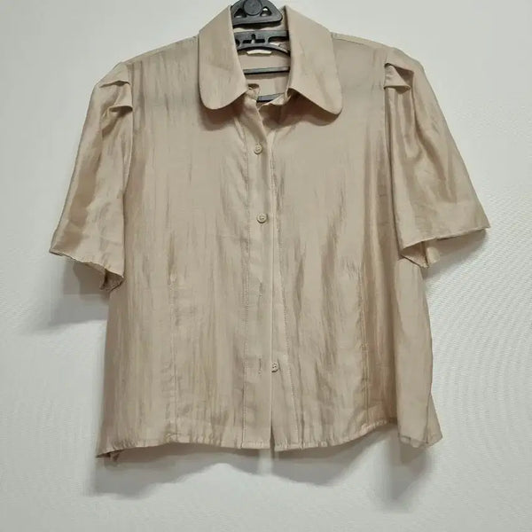 [BUNJANG] Bronze Short Sleeve Blouse Shirt / bronze  반팔 셔츠 블라우스