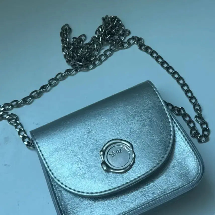 [BUNJANG] Mur Silver Chain Crossbody Bag / Mur 실버 체인 크로스백