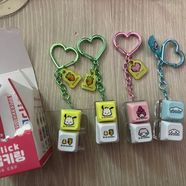 [BUNJANG] Sanrio LED Keycap Keychain - Pochacco, My Melody / 산리오 LED 키캡 키링 포차코 마이멜로디