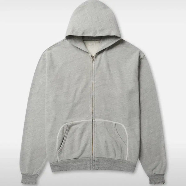 [BUNJANG] Apresse Vintage Lightweight Hooded Zip-Up Grey Size 5 / [5] 26ss 아프레쎄 빈티지 라이트웨이트 후드집업