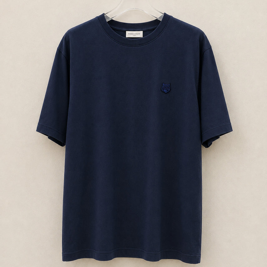 [BUNJANG] Maison Kitsuné Dark Navy Fox Head T-shirt / [ 중고 ] 메종키츠네 반팔티 다크네이비 폭스헤드 2XL