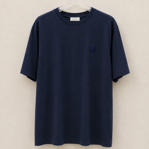 [BUNJANG] Maison Kitsuné Dark Navy Fox Head T-shirt / [ 중고 ] 메종키츠네 반팔티 다크네이비 폭스헤드 2XL