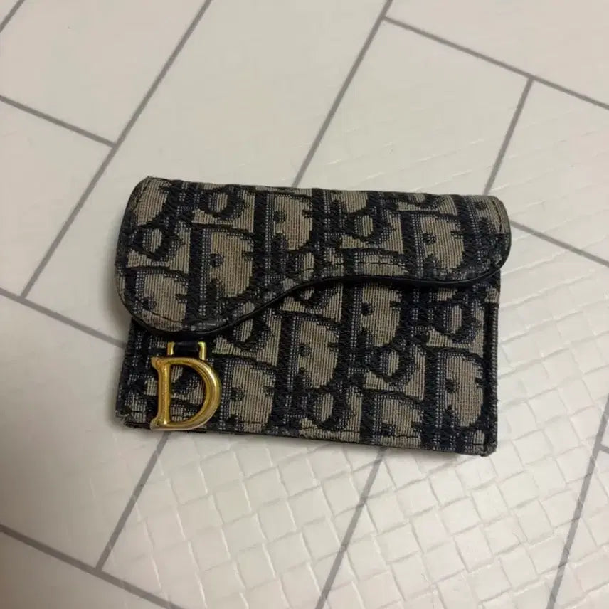[BUNJANG] Dior Oblique Saddle Card Holder / {급처}디올 오블리크 새들 카드지갑